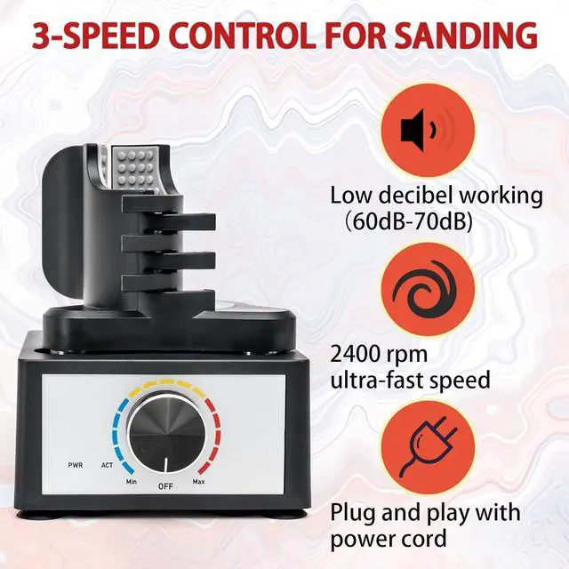Alt view image 2 of 7 - Hands-Free Model Paint Shaker,Mini Adjustable Speed Vortex Mixer Machine for Acrylic Paints,Tattoo Ink,Nail Polish,Eyelash Glue Adhesives,Pigment,Testing Tubes