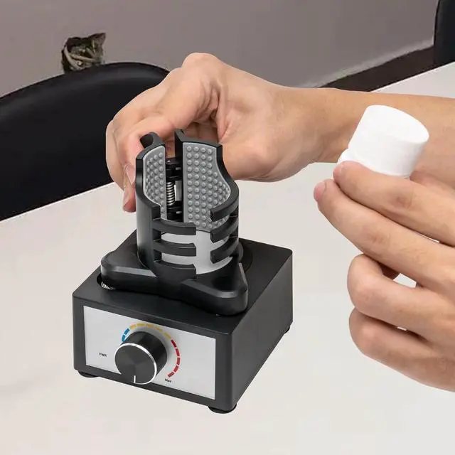 Alt view image 5 of 7 - Hands-Free Model Paint Shaker,Mini Adjustable Speed Vortex Mixer Machine for Acrylic Paints,Tattoo Ink,Nail Polish,Eyelash Glue Adhesives,Pigment,Testing Tubes