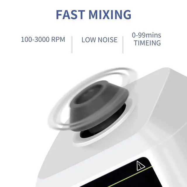 Alt view image 4 of 7 - Lab Vortex Mixer 100-3000rpm LCD Dispaly with Touch & Continuous Function Speed Lab Vortex Mixer with Timing Function Lab Vortex Shaker