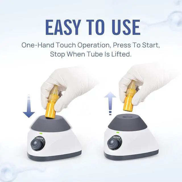 Alt view image 5 of 7 - MINI Vortex Mixer 500-3500RPM Adjustable Speed Touch Function Lab Vortex Paint Mixer Mix Up to 50ML 4.5mm Orbital Diameter for Nail Polish Inks Eyelash Adhesives Acylic Paints Test Tube