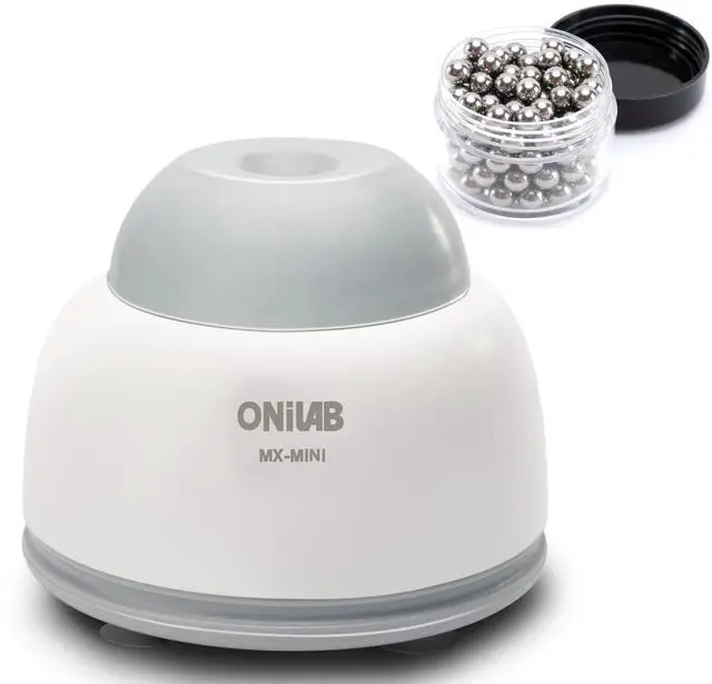 Main image of Mini Vortex Mixer with Touch Function, Lab Mixing, Nail Polish,Eyelash Adhesives and Acrylic Paints Mixing, Lab Vortexer for Tubes,Include 120 pcs Stainless Steel Mixing Balls