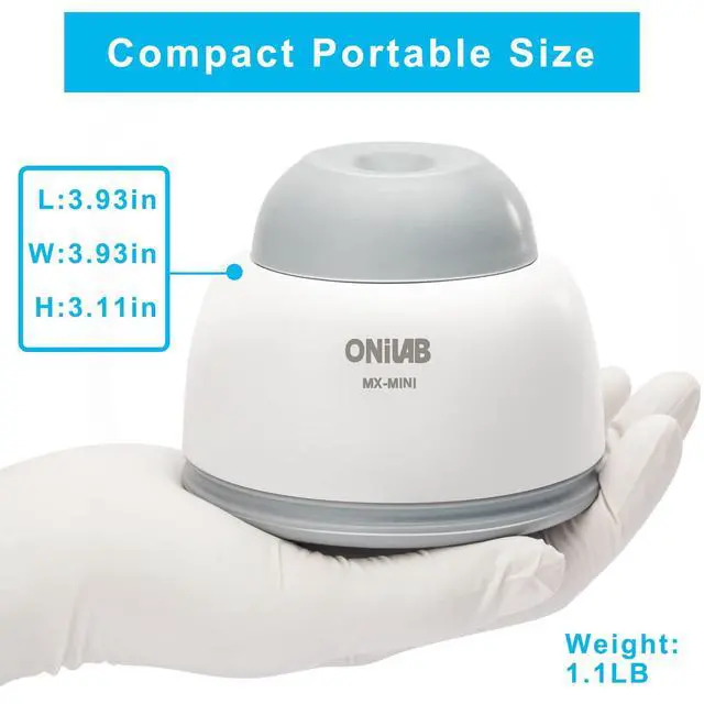 Alt view image 7 of 7 - Mini Vortex Mixer with Touch Function, Lab Mixing, Nail Polish,Eyelash Adhesives and Acrylic Paints Mixing, Lab Vortexer for Tubes,Include 120 pcs Stainless Steel Mixing Balls