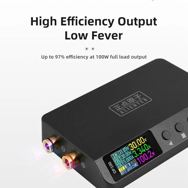 Alt view image 2 of 7 - DP100 DC Power Supply Variable, 30V 5A Bench Supply, Adjustable Regulated Digits Display Mini Portable Lab Voltage Regulator Switch 100W (DP100-1-C2C)