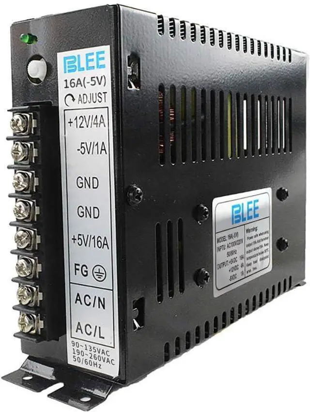 Main image of 16A Switching Power Supply Box for Arcade Jamma | High Quality & Durable Multi Games Machines (5V 16A / 12V 4A / -5V 1A) LED Power on Indicator & Built-in EMI Filter