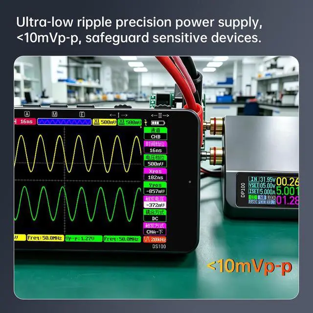Alt view image 3 of 7 - DP100 DC Power Supply Variable, 30V 5A Bench Supply, Adjustable Regulated Digits Display Mini Portable Lab Voltage Regulator Switch 100W (DP100-1-C2C)