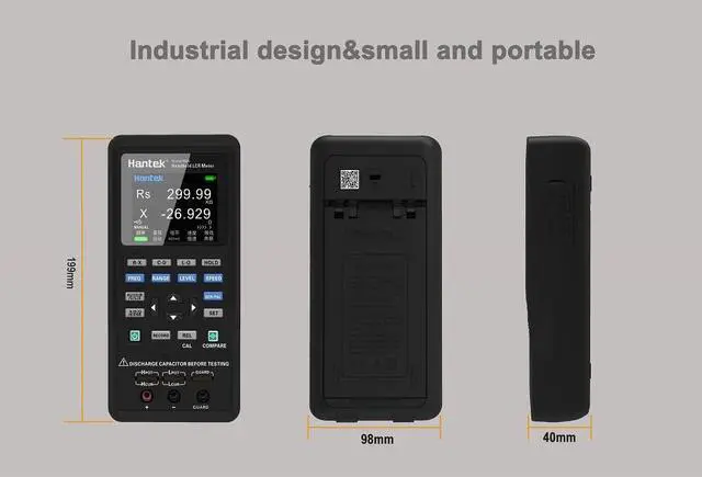 Alt view image 6 of 7 - 1832C LCR Meter Handheld Meter Portable Instrument to Measure The Parameters of The Component with 7 Typical Test Frequency