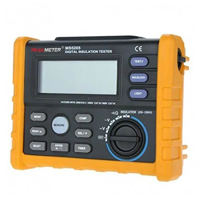Main image of MS5205 Digital Insulation Tester Resistance Meter Multimeter Megohmmeter Auto Power Off/600V AC RMS