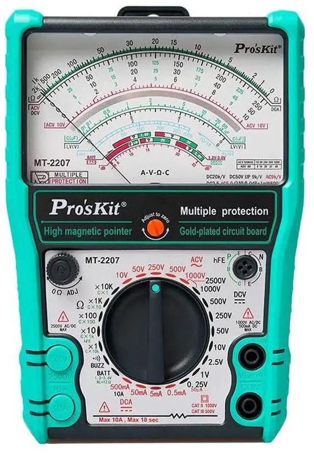 Main image of MT-2207-C Analog Multimeter - Protective Function, Quality Meter for Accurate Electrical Measurements