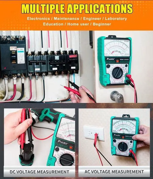 Alt view image 6 of 7 - MT-2207-C Analog Multimeter - Protective Function, Quality Meter for Accurate Electrical Measurements