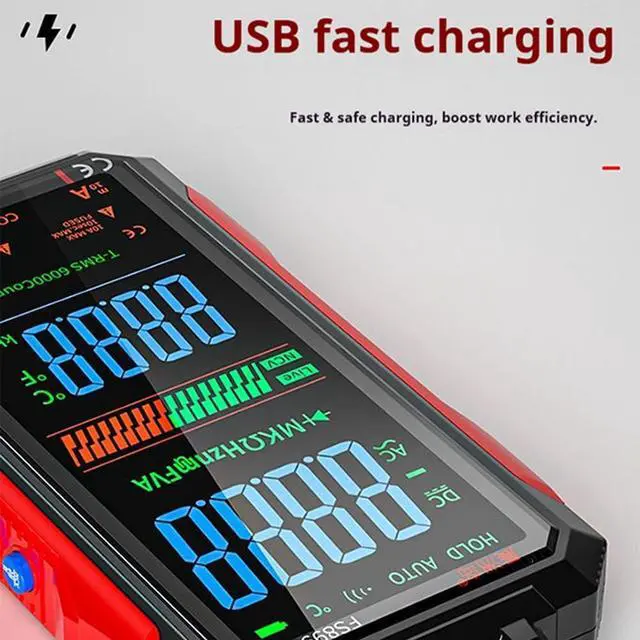 Alt view image 6 of 7 - USB Rechargeable Digital Multimeter, 2026 Upgraded Fs899l Multimeter, Automatic Digital Display Multimeter Tester for Home and Industrial Electrical Issues, Multimeter Tester (FS899L)