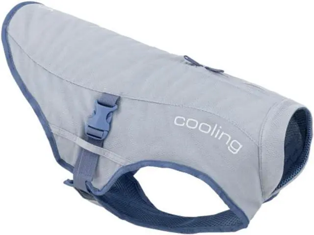 Main image of Dog Core Cooling Vest, Grey, Large | Summer Cooling Jacket, Evaporative Cooling Coat, Harness-Compatible, Reflective Accents