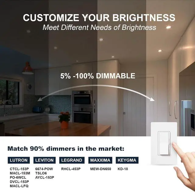 Alt view image 3 of 7 - 4 Packs 3 Inch Gimbal Led Recessed Light with Junction Box 10w,Waterproof recessed Lights for Shower,3 Colors Adjustable,Suitable for Bathroom,Parlor,Bedroom,Kitchen,Balcony