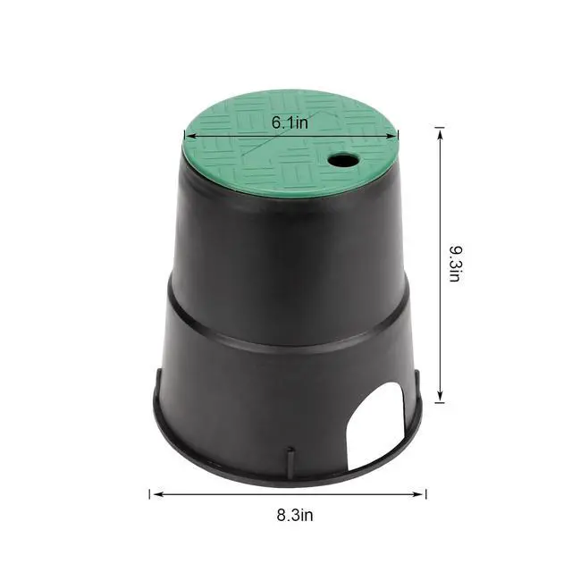Alt view image 7 of 7 - 6Pcs Electrical Splice Box, 6''Underground Electrical Junction Box | 6'' Diameter Sprinkler Valve Boxes for Garden Farm, Inground Electrical Box for Outdoor Electrical Wiring Splices