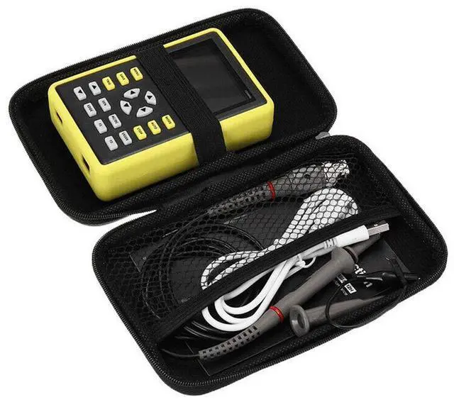 Alt view image 2 of 7 - Mini USB Digital Oscilloscope 5012H 2.4'' IPS LCD 500MS/s Sampling Rate 100MHz Bandwidth Support Waveform Storage Professional Handheld Oscilloscope Kit with Protective Case