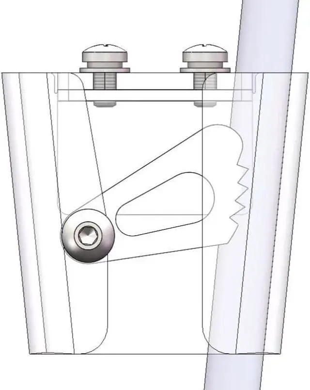 Alt view image 7 of 7 - Pontoon Fender Clips with Spring, Metal Boat Fender Clips for Square Rails, Adjustable Stainless Steel Bumpers Hangers, Boat Bumper Clips