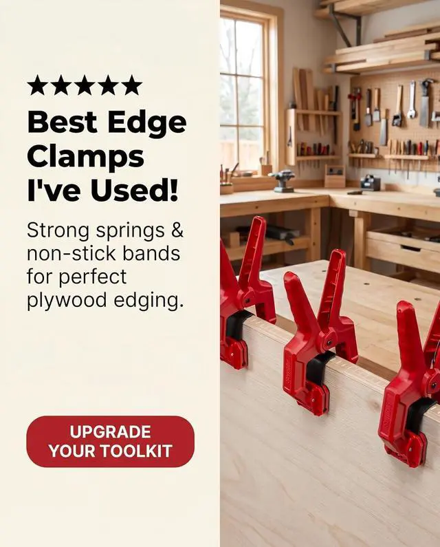 Alt view image 2 of 7 - VMTW Band Clamp 6 pack for edge clamping, banding on shelving, cabinet edges, plywood edging, laminations