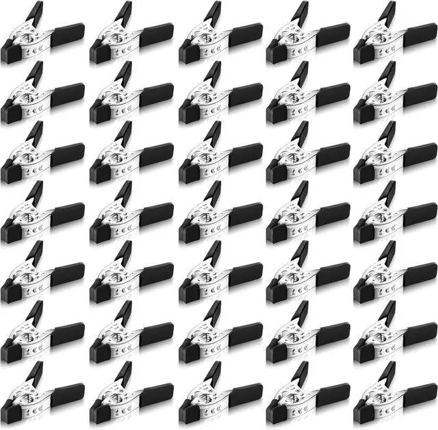 Main image of 36 Pcs 4" Spring Clamps 1.5" Jaw Opening Metal Spring Clamps Heavy Duty Clips Strong for Woodworking Backdrop Photography Furniture Crafts (Black)