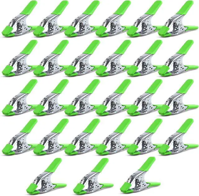 Main image of 27-Piece 6-inch Heavy Duty Spring Clamp, Large Spring Clamps for Woodworking, Metal Clips 2.4-inch Jaw Opening Clamps for Backdrop, Pool Cover, Photography