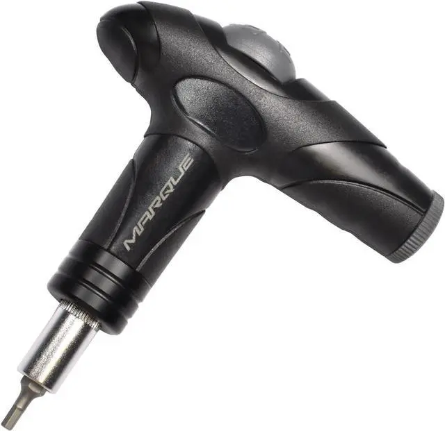 Main image of Adjustable Bike Torque Wrench 4, 5, 6 Nm Dial Portable Mini Bicycle Multitool Allen Key Tool, includes 3, 4, 5 mm Hex, T 25 Tool Bits Repair Your Road and MTB at Home Garage - Cyclist Gift