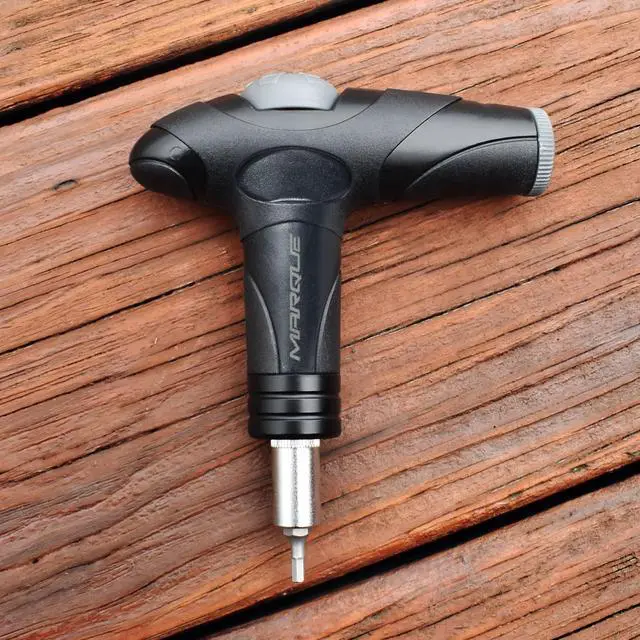Alt view image 6 of 6 - Adjustable Bike Torque Wrench 4, 5, 6 Nm Dial Portable Mini Bicycle Multitool Allen Key Tool, includes 3, 4, 5 mm Hex, T 25 Tool Bits Repair Your Road and MTB at Home Garage - Cyclist Gift