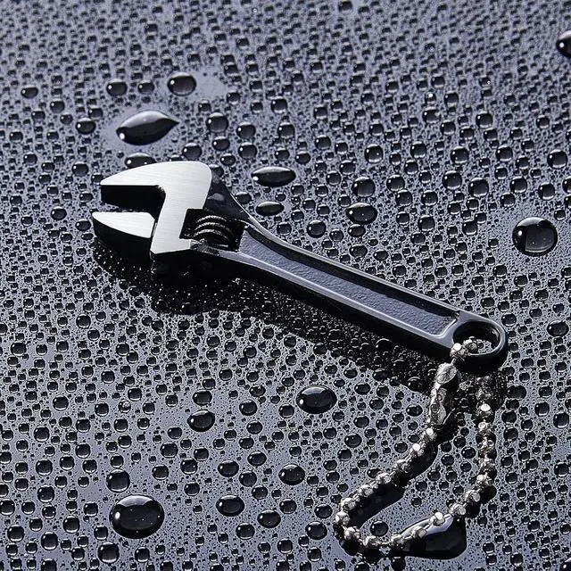 Alt view image 4 of 7 - 12 Pieces Mini Adjustable Wrench Set, Small Chain Wrench, Micro Wrenches, Black Pocket Hand Spanner, Toy Wrenches, Knurl Wide Jaw Repair Maintenance Automotive Tool (2.5 Inch)
