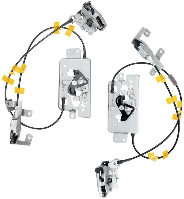 Main image of Rear Door Lock Latch & Cable - Left Driver & Right Passenger Side - Fit for 04-08 Ford F150 Extended Cab Pickup, Locking Latches Assembly Replaces# 6L3Z-18264A01-B 6L3Z-18264A00-B