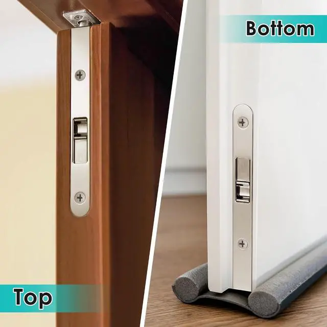Alt view image 3 of 7 - 4 Pack 7 Inch Flush Bolt for Double Door, Heavy Duty Chrome Plating Flush Latch Bolts, French Lock for Opening and Composite Wood Double Dummy Door (Brushed Satin Nickel Color)