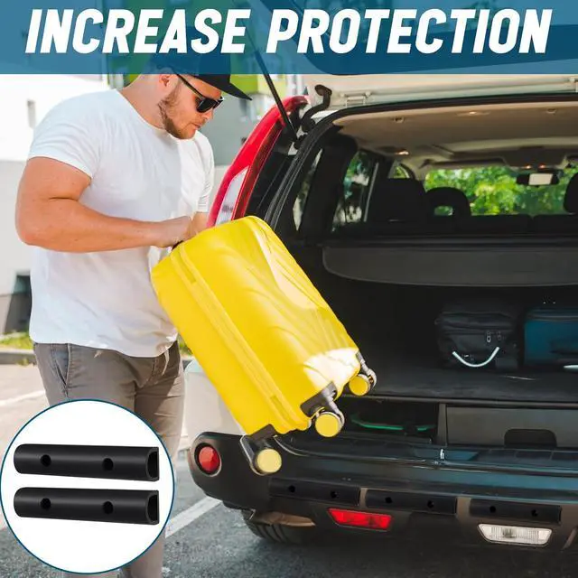 Alt view image 4 of 6 - 6 Pcs 10 Inch Universal Rubber Bumper Guard Protector Strips Car Bumper Guard with Installation Accessories Loading Dock Rear Fender Pad Bump Stop Front/Rear Anti Collision & Scratch Protector Strip