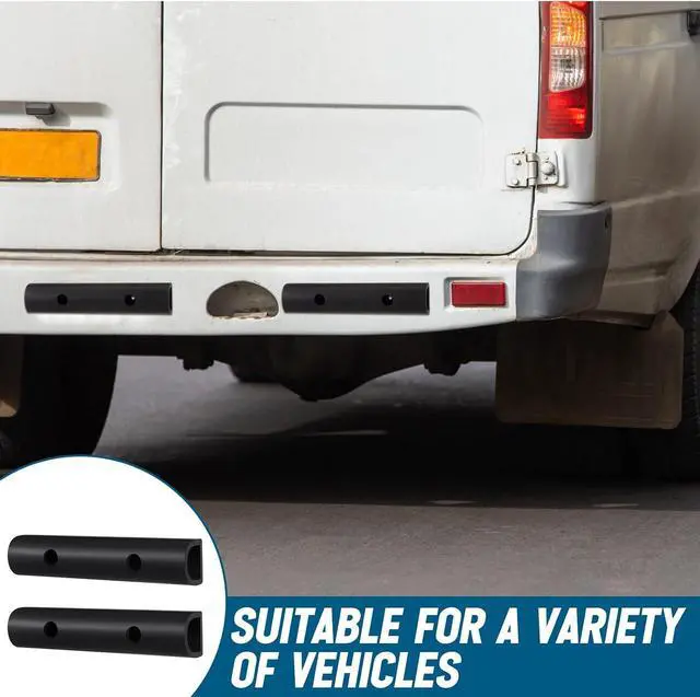 Alt view image 5 of 6 - 6 Pcs 10 Inch Universal Rubber Bumper Guard Protector Strips Car Bumper Guard with Installation Accessories Loading Dock Rear Fender Pad Bump Stop Front/Rear Anti Collision & Scratch Protector Strip