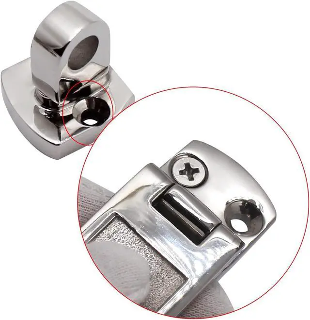 Alt view image 5 of 7 - Boat Door Lock Latch Anti-Rattle Lockable Hold Down Clamp Latch Marine Grade 316 Stainless Steel with Screws
