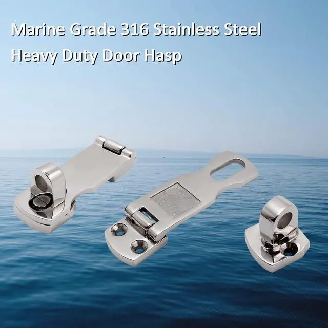 Alt view image 7 of 7 - Boat Door Lock Latch Anti-Rattle Lockable Hold Down Clamp Latch Marine Grade 316 Stainless Steel with Screws