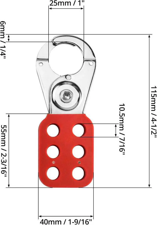 Alt view image 4 of 7 - Stainless Steel Lockout Hasp 24 Pack, Multi-Person Safety Lock for Electrical, Maintenance & Industrial Equipment, Lock Out Tag Out Hasp, Padlock Hasps