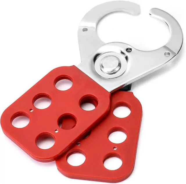 Alt view image 7 of 7 - Stainless Steel Lockout Hasp 24 Pack, Multi-Person Safety Lock for Electrical, Maintenance & Industrial Equipment, Lock Out Tag Out Hasp, Padlock Hasps