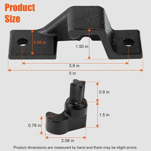 Alt view image 2 of 7 - Trailer Hasp Bolt Kit for Trailer Cam Action Hasp | Trailer Cam Bar Keeper