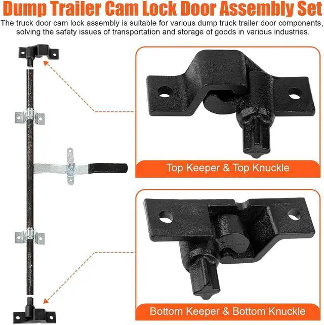 Alt view image 6 of 7 - Trailer Hasp Bolt Kit for Trailer Cam Action Hasp | Trailer Cam Bar Keeper