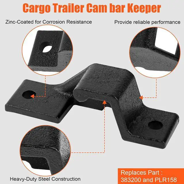 Alt view image 4 of 7 - Trailer Hasp Bolt Kit for Trailer Cam Action Hasp | Trailer Cam Bar Keeper