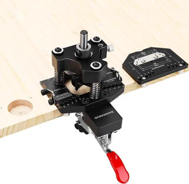 Main image of 3-Axis Concealed Hinge Jig Ultra with Extra Hinge Screw Hole Guide and Quick Clamp,Metal Cabinet Hinge Jig,35mm Cabinet Door Hinge Jig Drill Guide,Woodworking Cabinet Doors Mounting Tool