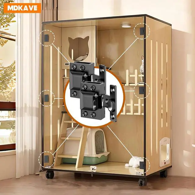 Alt view image 5 of 7 - Glass Door Hinges,Glass Hinges,Glass Cabinet Hinges,304 Stainless Steel,Silent Closing for Thickness 5-8mm Doors (Black,4 Pack)
