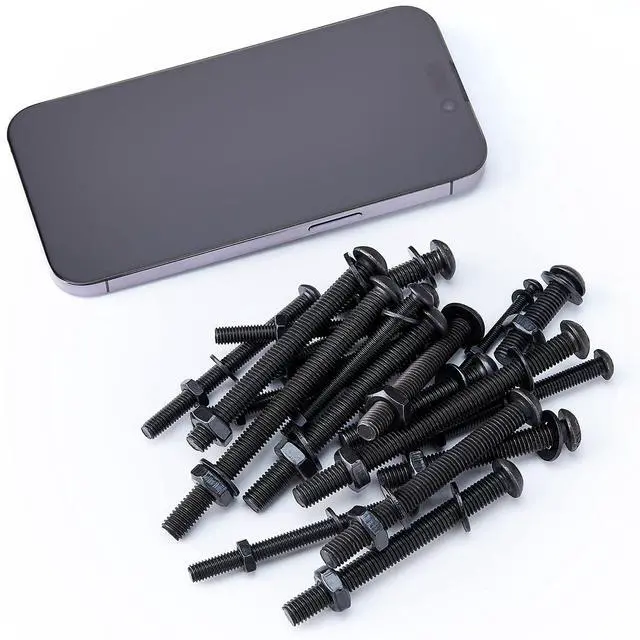 Alt view image 5 of 7 - 688Pcs M4 M5 M6 M8 Screw and Bolt Assortment Set 12.9 Grade Alloy Steel Metric Fastener Set Machine Screw and Nut Set Hex Screws Nuts Washers Kit(Black)