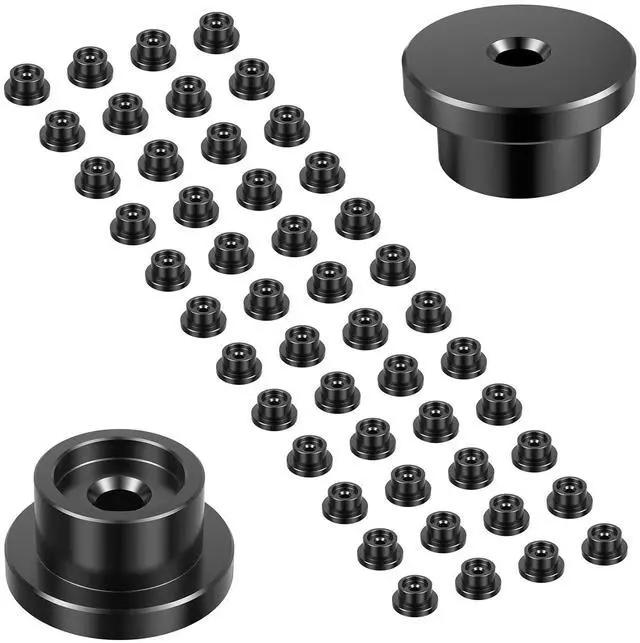 Main image of Carbon Steel Nuts 48PCS, Heavy Duty Nuts Assortment Kit Washer, 1 inch Screw Hardware Nuts Fastener Tool, Screw Cap Covers Nuts for Decorating Outdoor Pergolas, Pavilions, Decks