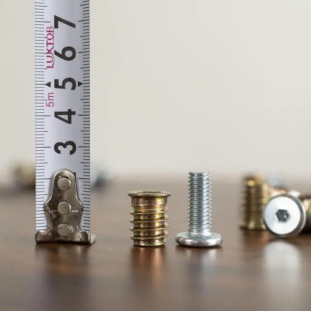 Alt view image 4 of 6 - 40Pcs M8 Bolt and Threaded Inserts for Wood and Metal
