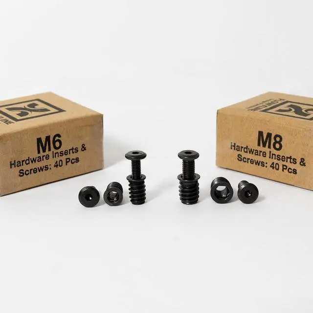 Alt view image 5 of 6 - 40Pcs M8 Bolt and Threaded Inserts for Wood and Metal
