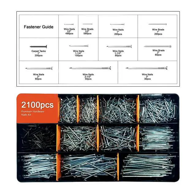 Alt view image 4 of 7 - 3000-Piece Hardware Kit with Anchors, Tapping Screws, Deck Screws&NailsDIY-Friendly,3-Tier Storage for Home Projects