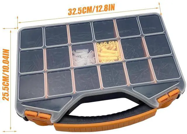 Alt view image 6 of 6 - 1100PCS Wood Screws Assortment Kit, Drywall Screws, Assorted Wood Screws, Black Wood Screws, Contain 100PCS Anchors and 13 Sizes (2-3/4'', 2'', 1-1/2'', 1-1/4'', 1'', 3/4'', 5/8'')