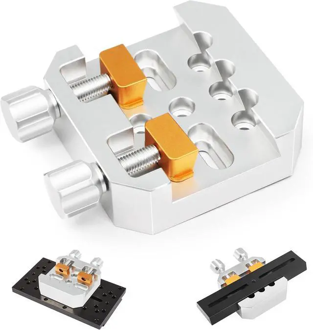 Main image of Dovetail Clamp with Two Brass Screws, Premium Dovetail Mount Plate to Attach Finderscope Guidescope on Telescopes, Aluminum Metal Telescope Accessories for Astronomy Telescopes and Cameras