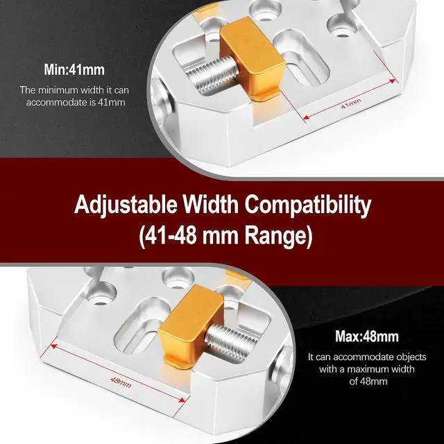 Alt view image 4 of 7 - Dovetail Clamp with Two Brass Screws, Premium Dovetail Mount Plate to Attach Finderscope Guidescope on Telescopes, Aluminum Metal Telescope Accessories for Astronomy Telescopes and Cameras