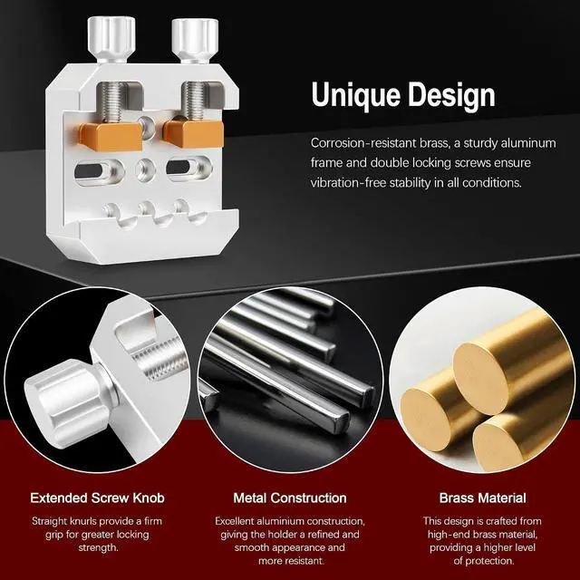 Alt view image 5 of 7 - Dovetail Clamp with Two Brass Screws, Premium Dovetail Mount Plate to Attach Finderscope Guidescope on Telescopes, Aluminum Metal Telescope Accessories for Astronomy Telescopes and Cameras