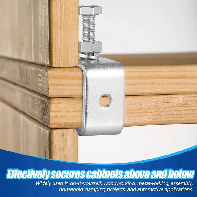 Alt view image 6 of 7 - 40 Pcs Stainless Steel C Clamps Heavy Duty 1 3/16 Inch Mini Clamp with Stable Wide Jaw Opening Small Screw Clamps for Metal Working Mounting Woodworking