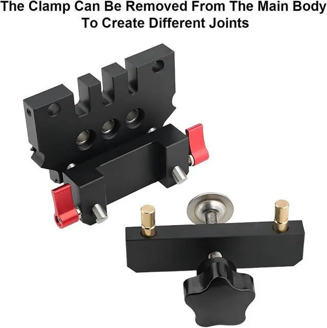Alt view image 3 of 6 - Self Centering Dowel Jig Kit Woodworking Doweling Jig Creates Edge Corner and Surface Joints with Drill Bits Steel Bushings Stop Collars for 6mm 8mm 10mm Dowel Pins