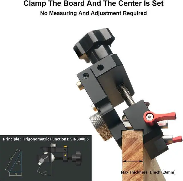 Alt view image 4 of 6 - Self Centering Dowel Jig Kit Woodworking Doweling Jig Creates Edge Corner and Surface Joints with Drill Bits Steel Bushings Stop Collars for 6mm 8mm 10mm Dowel Pins